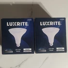 (2X) Luxrite Led PAR38 Floodlight Bulb 15W 5000K Bright White 1250LM Dimmable New. Price: $19.99.