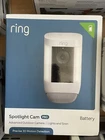 Ring Spotlight Cam Pro Battery - White New. Price: $107.00.