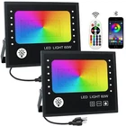 Flood Light Outdoor, 60W Smart Rgb With Remote Control ,led S... New. Price: $73.88.