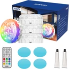 Sansi Led Submersible Lights Pro 4 Packs With Remote, 20 Rgb Color Changing Pool New. Price: $85.99.