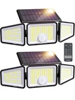 Ensenior Motion Sensor Outdoor Lights, 220 Led IP65 Waterproof 2PACK, Black New. Price: $36.61.