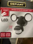 Defiant Led Motion Sensor Dusk-to-dawn Security Light 2-HEAD Black Outdoor New. Price: $40.00.
