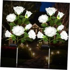 Dwh Solar Garden Lights Outdoor, 7-FLOWER Rose Led Stake For 2 Pack White New. Price: $39.05.