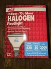 2 Pack Ace Hardware - Indoor/outdoor 50 Watt Halogen Floodlight New. Price: $19.99.