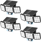Outdoor Solar Flood Light 4-PACK, 3500LM Motion Sensor, Waterproof Led Security New. Price: $104.71.