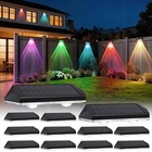 Audles Solar Fence Lights Outdoor, 8 Modes 12 Pack, Rgb&warm New. Price: $76.87.