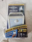 Bunker Hill Solar Powered Wall Mount Security Light Motion Activated Peel Stick New. Price: $28.80.