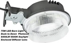 75W Led Barn Light, Outdoor Dusk Dawn With Photocell, 8400LM 5500K Daylight New. Price: $34.95.