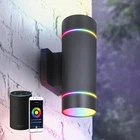Led 2WAY Round Cylinder Wall Light Fixture 30W 900LM RGB2700K6500K 120V Smar New. Price: $92.10.