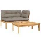 Patio Furniture Seating Outdoor Garden Backyard Lawn Solid Wood Acacia Vidaxl New. Price: $339.99.