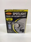 Solasa Spotlight 7000K Led Security 25 Ft Motion Activated New Open Box. Price: $15.96.