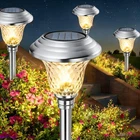 Beau Jardin 4 Pack Solar Pathway Lights White+ Color Changing Stainless Steel... New. Price: $46.00.