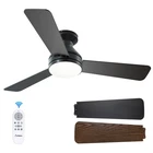 Amico 42" Ceiling Fan W/ Led Light Remote Flush Mount Reversible Black 3CCT New. Price: $35.99.