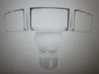 Lutec 3-HEAD 342W Equivalent Led White Weather Resistant Motion Light Open. Price: $35.16.