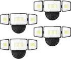 Onforu 75W Flood Outdoor, 4 Packs 7000LM Super Bright Security Lights, 3 New. Price: $160.30.