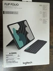Logitech Flip Folio Keyboard Case For Ipad Pro 13" (M4), Air (M2 & M3) Open. Price: $79.00.