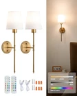 Vevor Battery Operated Wall Sconce Set Of 2 Wireless Lights Remote Control New. Price: $49.49.