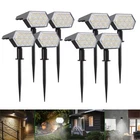 8 Pack 92-LED Solar Spotlights Landscape Outdoor Garden Pathway Lamps New. Price: $69.98.