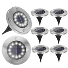 Kelvinlux 8 Solar Ground Lights, Modern Outdoor Waterproof Pack, Cold New. Price: $28.81.