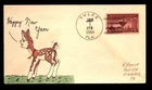 1954 Ace Hand Painted Cover - New Year Lamb Painting L33199. Price: $17.49.