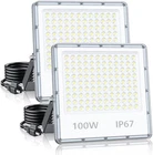 2 Pack Led Flood Light Plug In Exterior Security Outdoor For Stadium Yard Garden New. Price: $49.99.