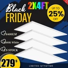 Wyzm 75W 2X4FT Led Panel 7800LUMEN 5000K Daylight Commercial Lighting 4PCS New. Price: $192.29.