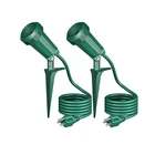 120-VOLT Green Plug Outdoor Waterproof Spotlight With 6 Ft. Cord Bulbs Inc New. Price: $30.67.
