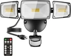 Ustellar 55W Plug In Flood Light Motion Sensor 5500LM New. Price: $92.29.