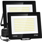 Shgpoda Pack 120W Led Outdoor 14400LM Floodlights With Plug IP6... New. Price: $60.99.
