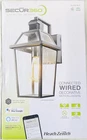 SECUR360WIFI Connected Black Wired Voice Activated Motion Sensing Outdoor Sconce New. Price: $79.95.