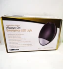 Always-on Led Emergency Outdoor Light White Battery Backup Photocell Sensor- Nib New. Price: $63.95.