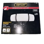 Defiant Maxdetect 240 Degree Black Motion Outdoor 3HEAD Led Security Flood Light Open. Price: $45.00.