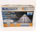 Sunforce Solar Triple Head Motion Activated Security Light 1500 Lumens New Open. Price: $36.24.