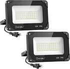 Onforu 2 Pack 50W Led Flood With Plug, 5000LM Super Bright Work Light, Open. Price: $38.99.