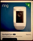 Ring Spotlight Cam Pro Battery - White New Open. Price: $129.00.