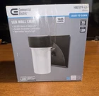 Commercial Electric Outdoor Integrated Led Jelly Jar Wall Pack Light Black 17 New. Price: $26.39.