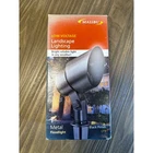 Malibu Metal Floodlight Outdoor Landscape Lighting Black LT9 New Open Box. Price: $29.99.