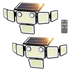 Szpower 6000LM Solar Lights Outdoor Waterproof, Heads Flood Black New. Price: $74.16.