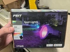Feit Rgbw Smart Spotlights (2-PACK, Sealed) Voice-controlled, Outdoor Rated Open. Price: $37.00.