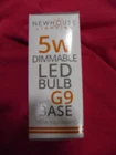 Newhouse Lighting G9 Led Bulb Halogen Replacement Lights, 5W.. Price: $11.89.
