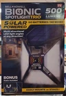 Bell Howell Bionic Spotlight Trio Solar Powered Motion Sensor New!. Price: $25.99.