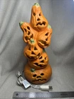 Vintage 1999 Gemmy Industries Halloween Decoration Stacked Pumpkin Lamp Light Used. Price: $19.95.