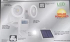 Defiant 600 Lumen 180-DEGREE White Solar Powered Motion Led Outdoor Flood Light New. Price: $49.85.