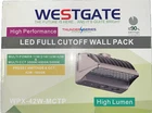 Westgate Led WPX-80W-MCTP Full Cutoff Wall Pack Power/color Selectable Bronze New. Price: $175.00.