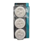 (3-PK) Puck Light Led Battery Operated Round White 3" 1009 463 541 New. Price: $6.97.