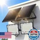Cnoijuts 2-PACK 100W Solar Flood Light Outdoor 21000LM 6500K Led Street New. Price: $96.19.