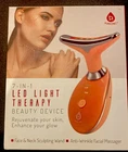 Pursonic 7-IN-1 Led Light Therapy Device, Face & Neck, Rechargeable Pink Used. Price: $20.00.