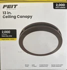 Feit Electric 13 In Bronze Outdoor Flush Mount 2000 Lumens Led Bright White New. Price: $29.99.