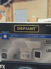 Defiant DFI-0553-WH 180 Solar Motion 2-HEAD White Led Security Light, 500 Lumen New. Price: $36.99.