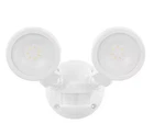 Defiant 180 White Motion Sensing Security Light Outdoor 2-HEAD Led Flood Open. Price: $24.99.
